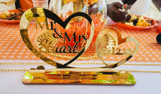 Wedding Heart Table Sign