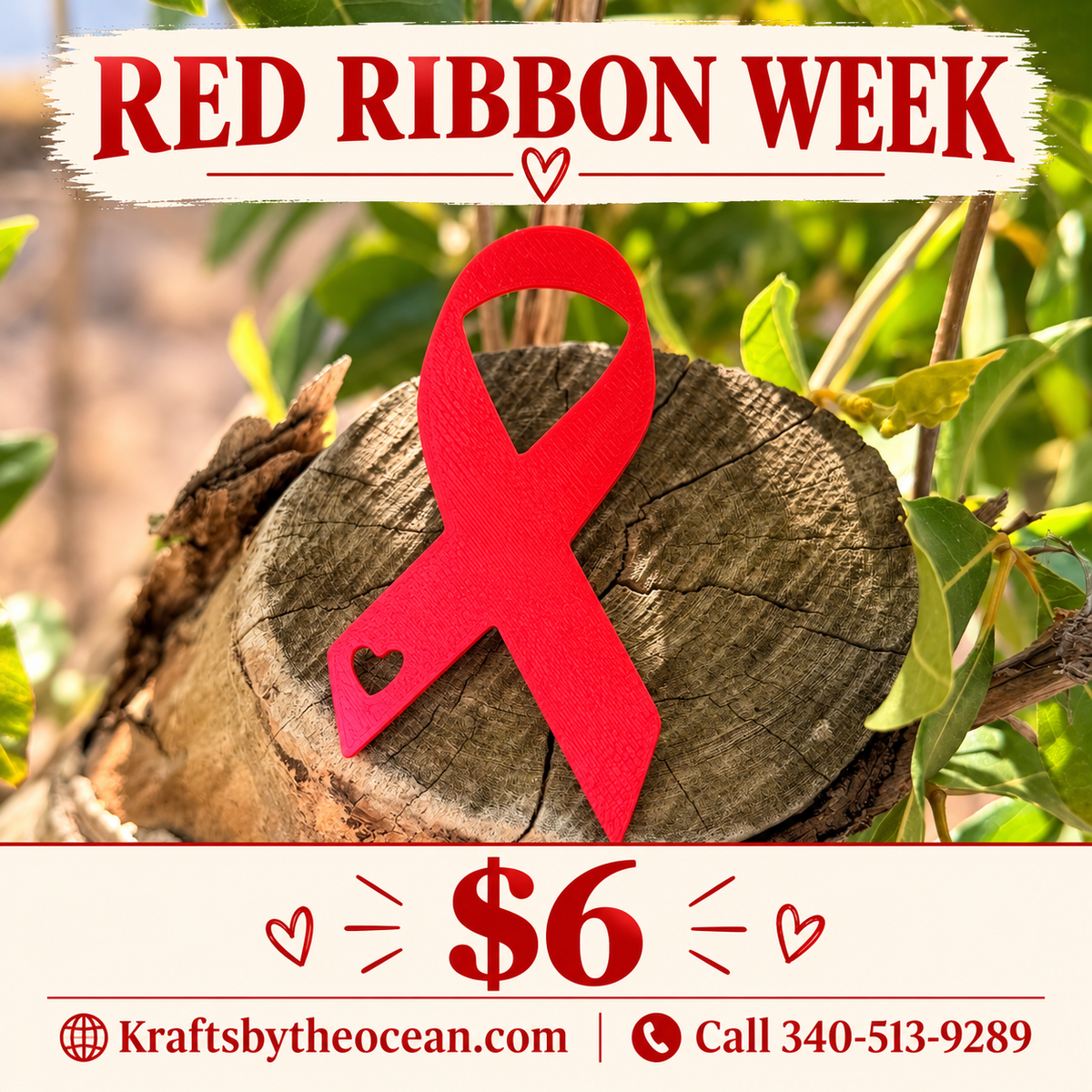 Red Ribbon Pins