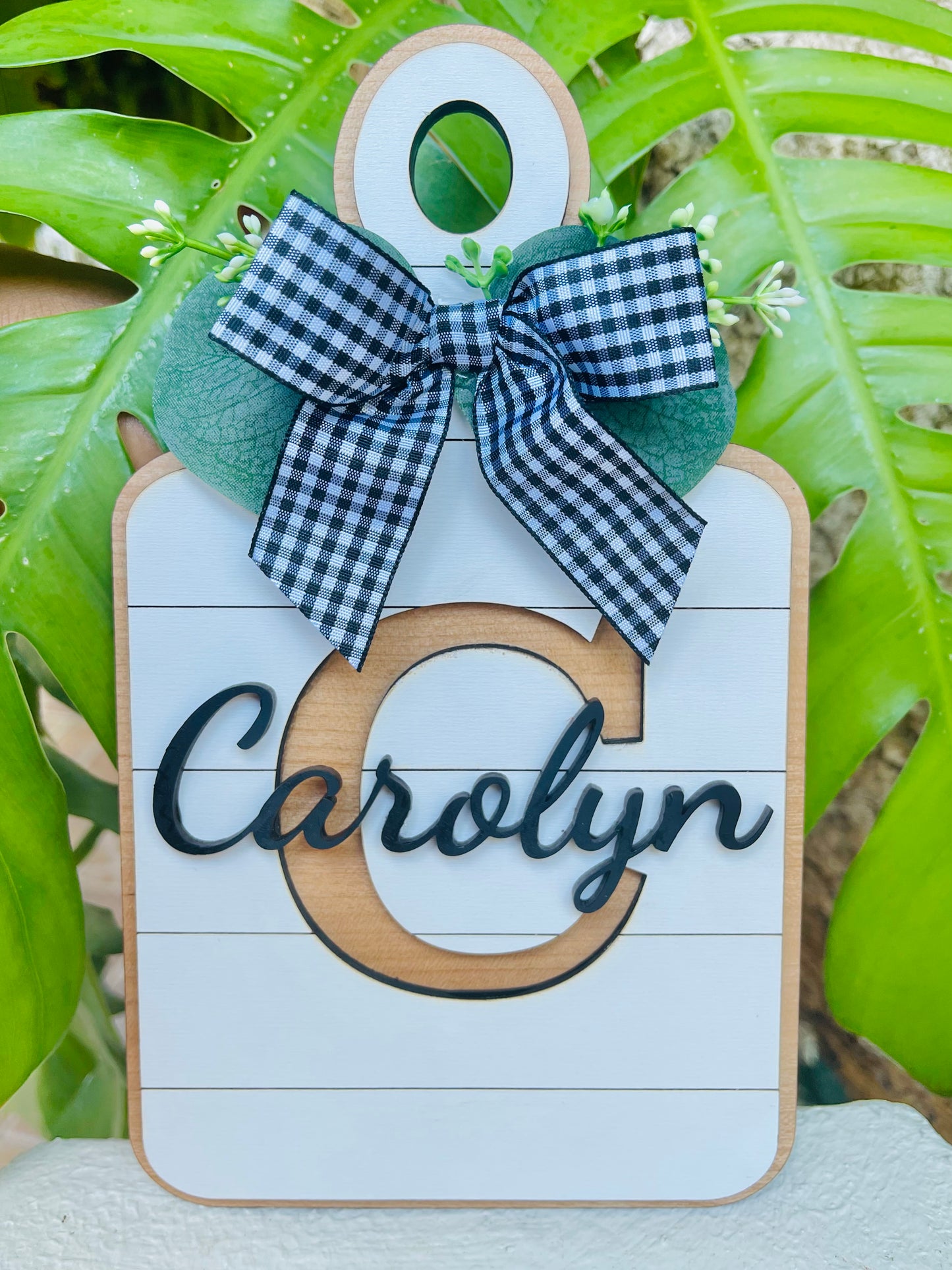 Faux Serving/Cutting Board Display