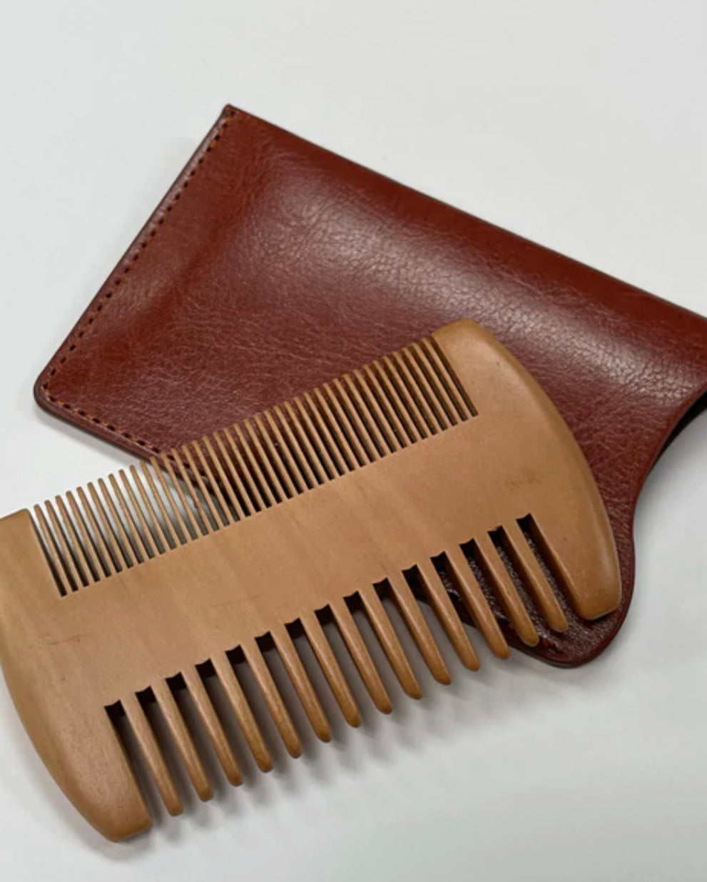 Sandalwood Beard Comb w/ Case (Customized)