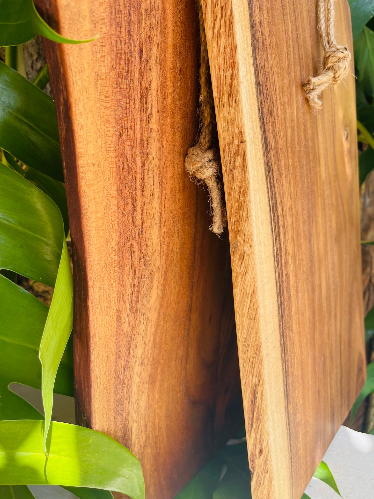 Single Medium Fishtail Live Edge Acacia Board