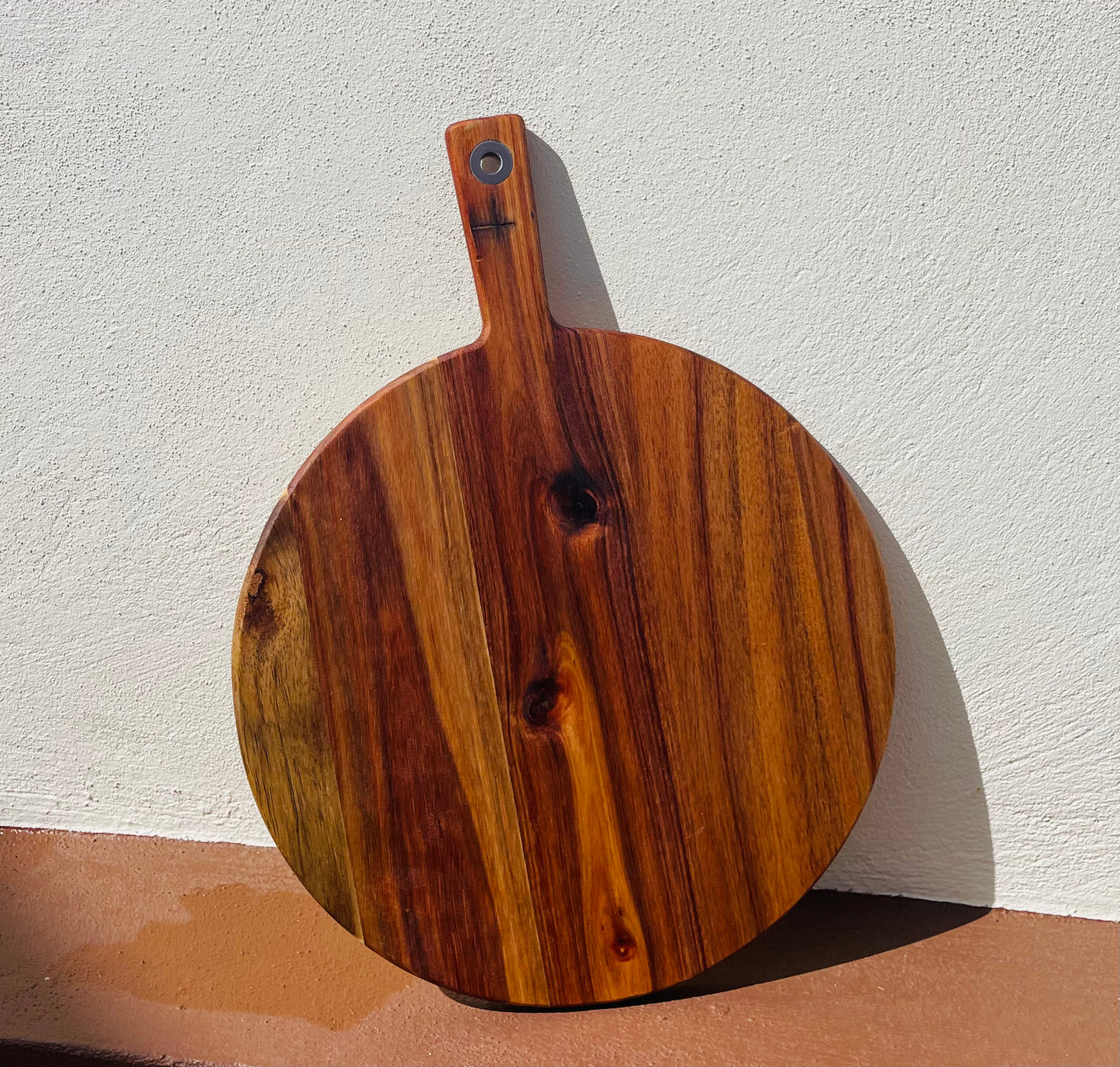 Round Engraved Acacia Cheese Board (Custom Engraving)