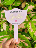 Personalized Lash Technician Handheld Mirror/Social Media Prop