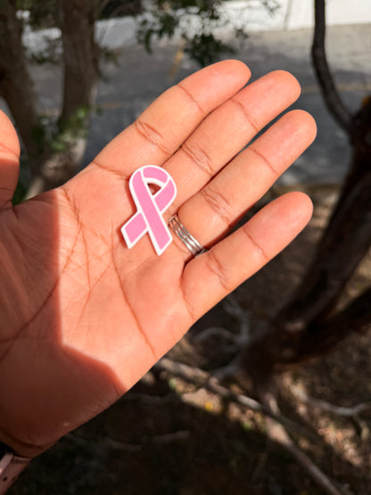 Breast Cancer Awareness Pink Ribbon Pin | 3D Printed