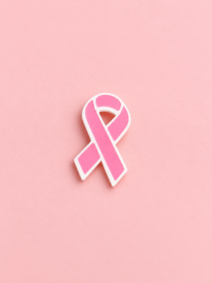 Breast Cancer Awareness Pink Ribbon Pin | 3D Printed