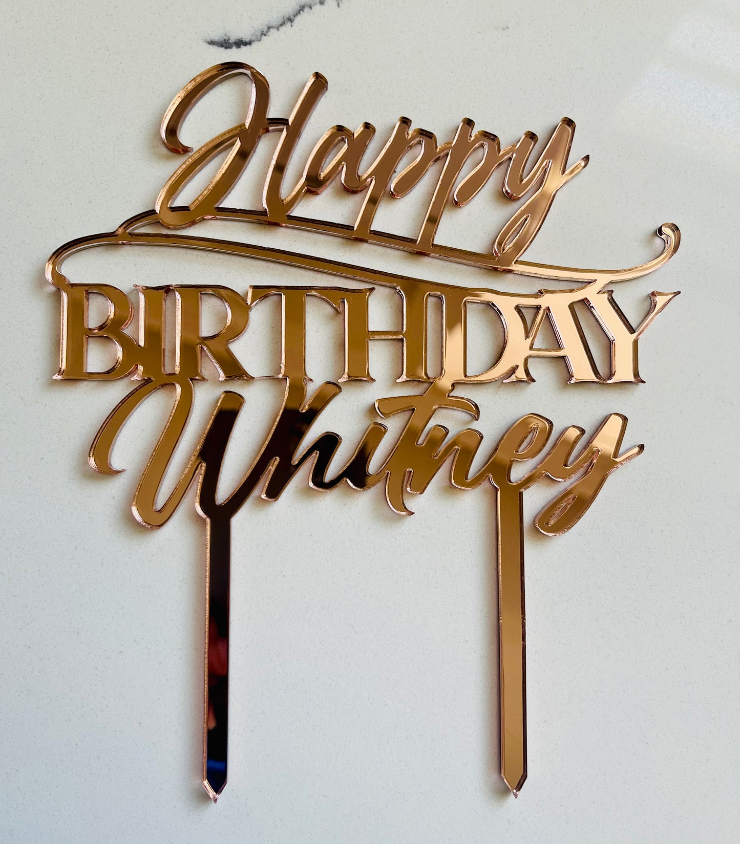 Custom Cake Topper (1 layer)