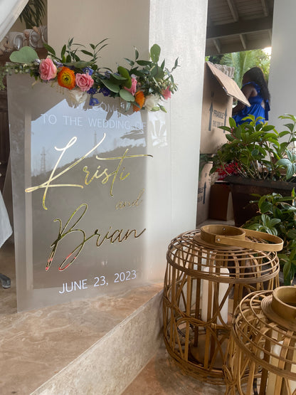 Rectangular/ Circle Wedding Event Signs