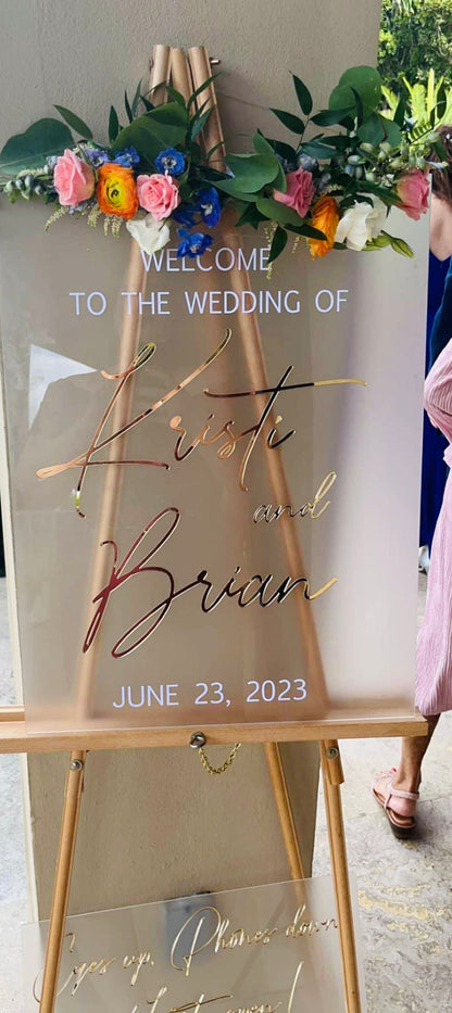 Rectangular/ Circle Wedding Event Signs