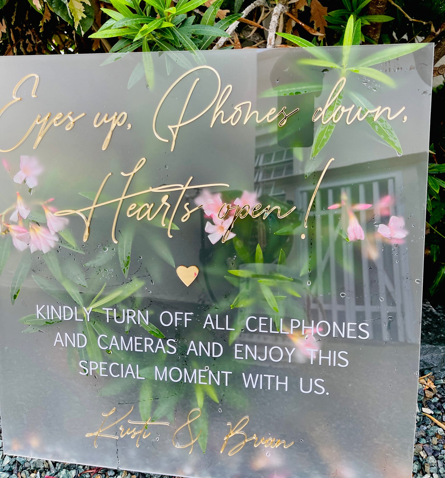 Rectangular/ Circle Wedding Event Signs