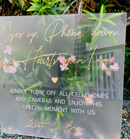 Rectangular/ Circle Wedding Event Signs