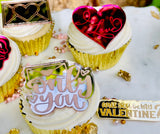 “Will You Be My Valentines?”Cupcake Charms