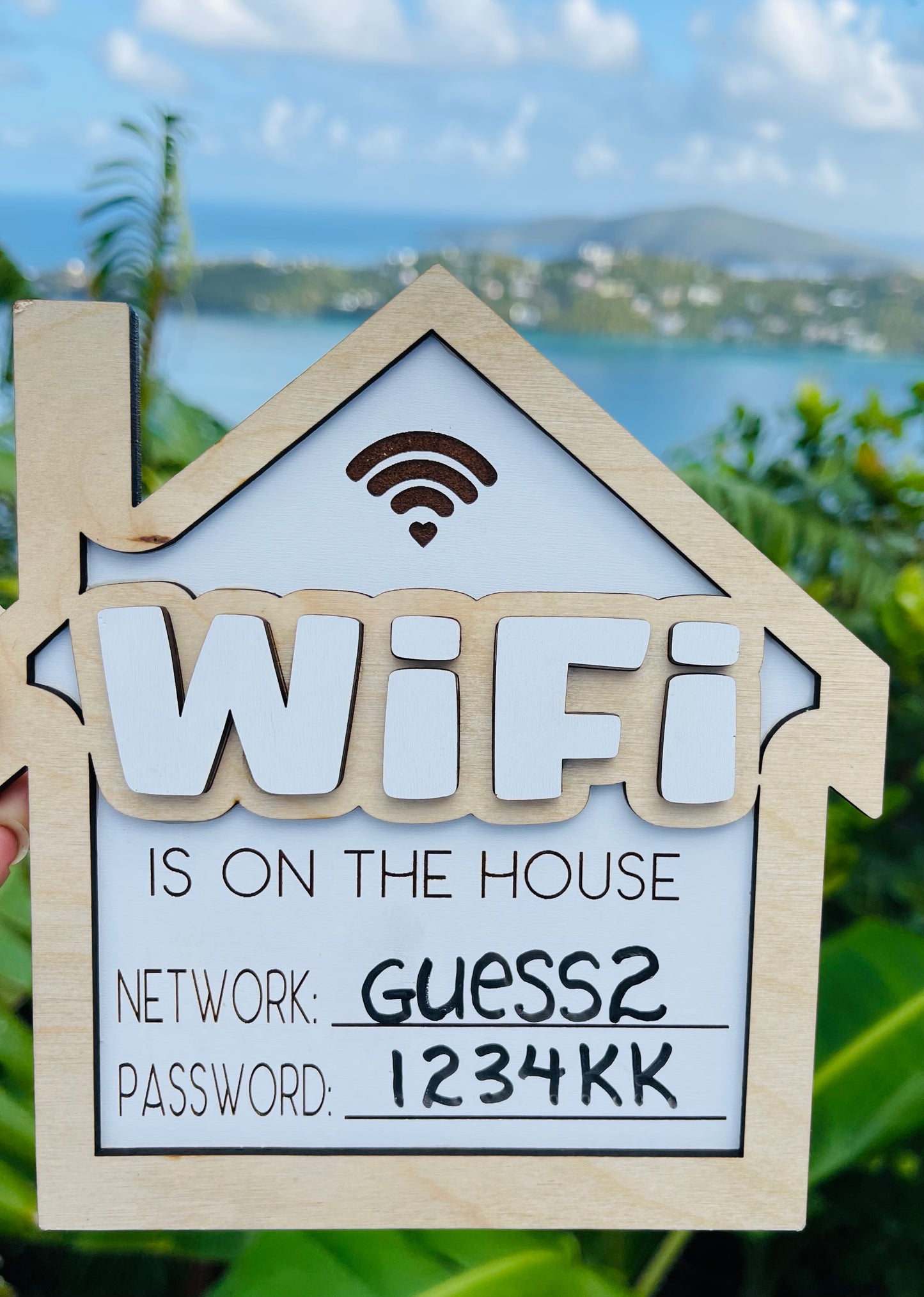 Wifi Is On the House Sign