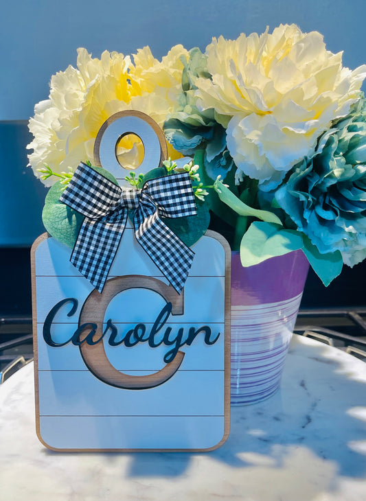 Faux Serving/Cutting Board Display