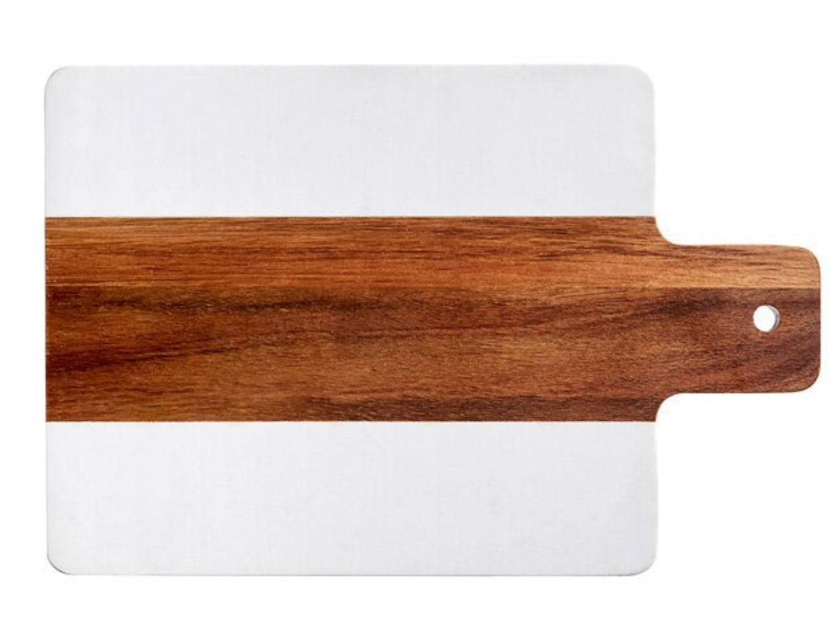 Acopa Marble & Acacia Wood Servin/Charcuterie Board