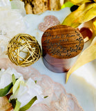 Walnut Round Ring Box