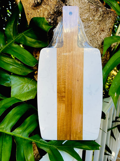 Acopa Marble & Acacia Wood