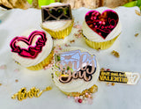 “Will You Be My Valentines?”Cupcake Charms