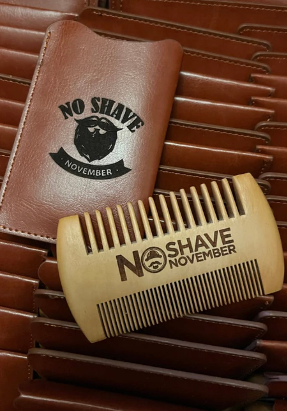 Sandalwood Beard Comb w/ Case (Customized)