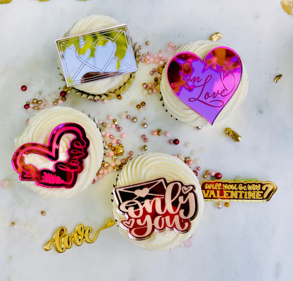 “Will You Be My Valentines?”Cupcake Charms