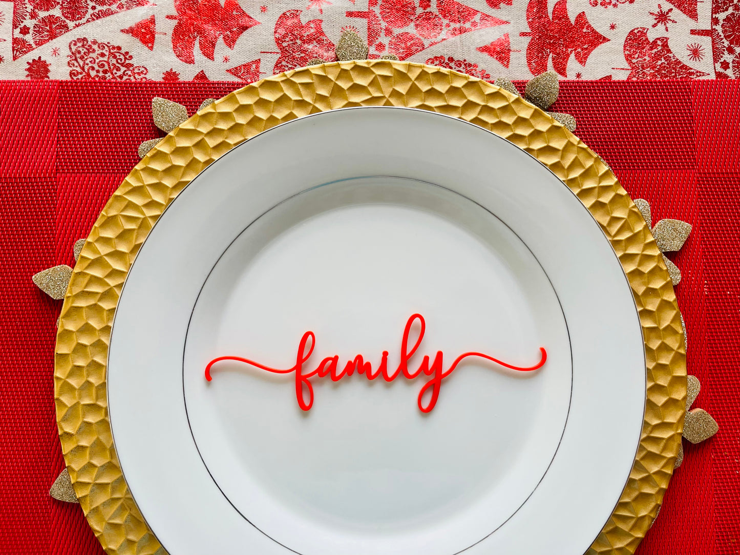 Holiday Place Setting Cards