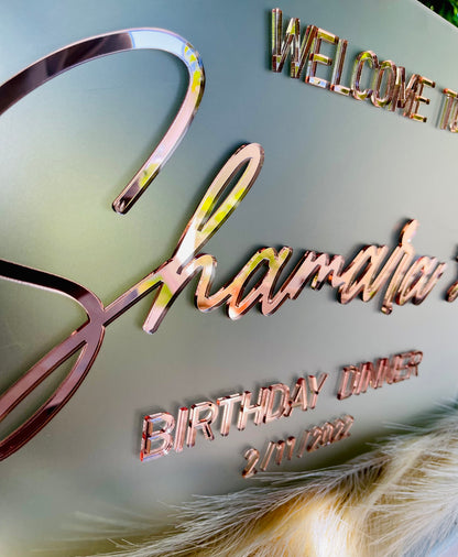 Rectangular/ Circle Wedding Event Signs