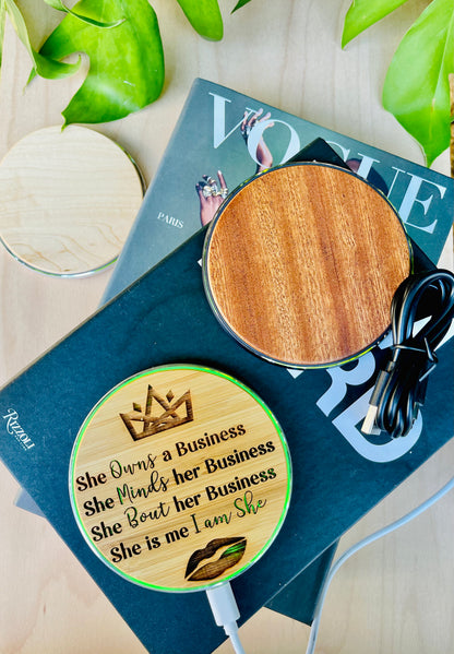 Wireless Wood Chargers (Customized)