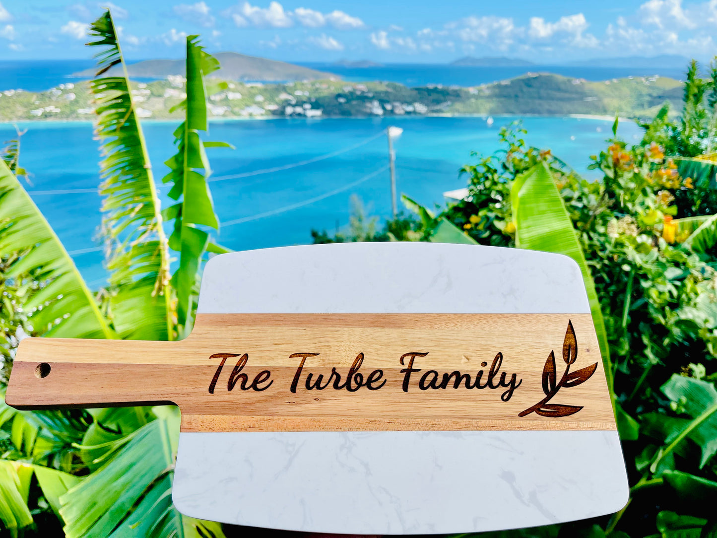 Acopa Marble & Acacia Wood