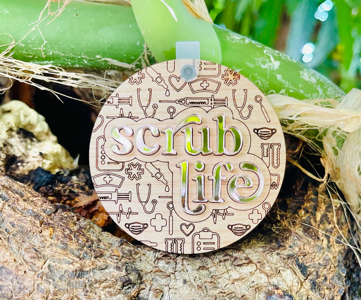 Scrub Life Key Charm