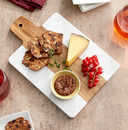 Acopa Marble & Acacia Wood Servin/Charcuterie Board