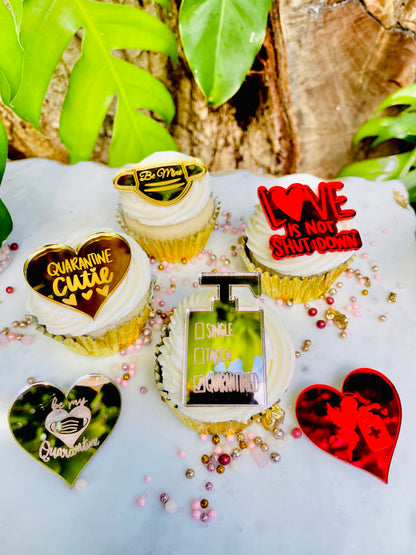 “Be My Quarantine? “Cupcake Charms