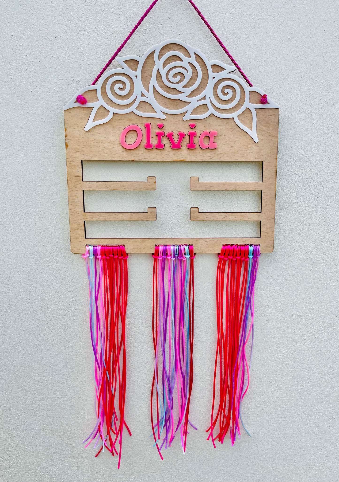 Floral Bow Holder/Hair accessories Organizer