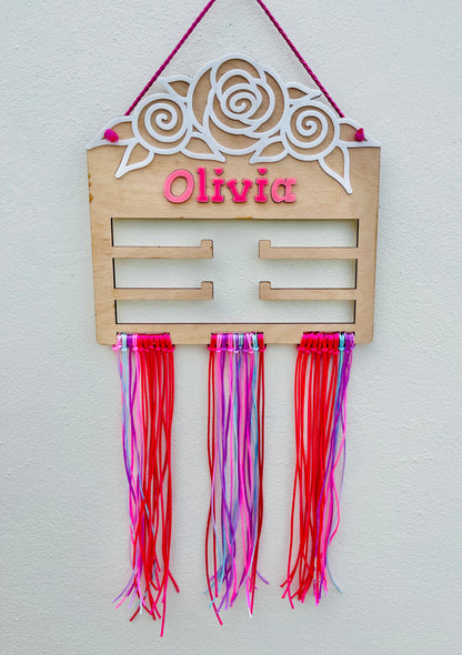 Floral Bow Holder/Hair accessories Organizer