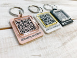 QR CODE Keychain !!