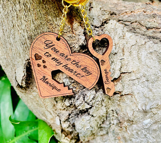 Couples Key Chain “You are the key to my heart”