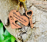 Couples Key Chain “You are the key to my heart”