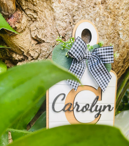 Faux Serving/Cutting Board Display