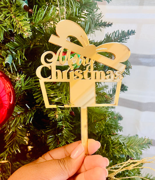 Xmas Gift Cake Topper