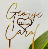 Custom Cake Topper (1 layer)