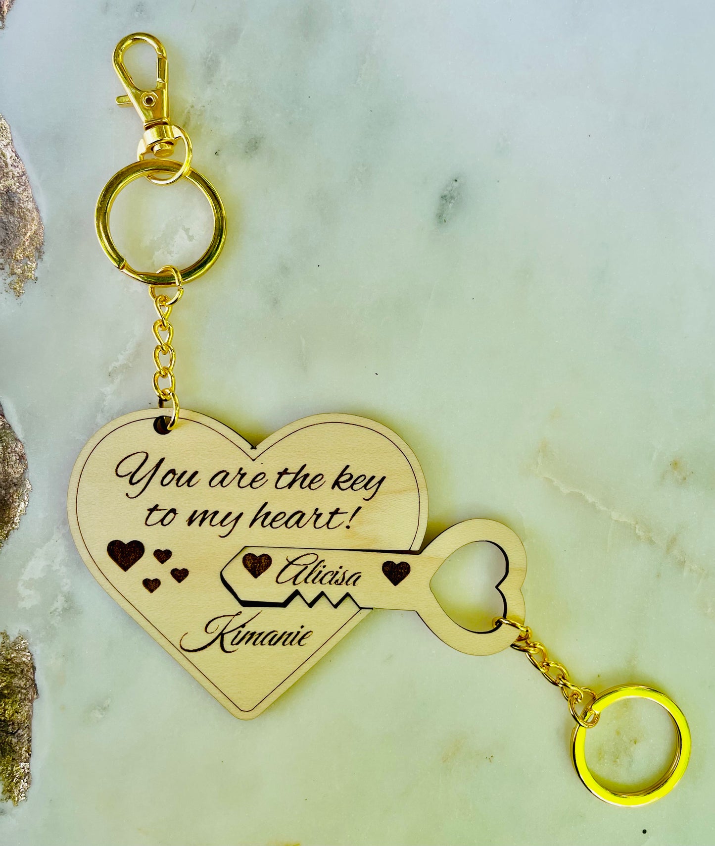 Couples Key Chain “You are the key to my heart”