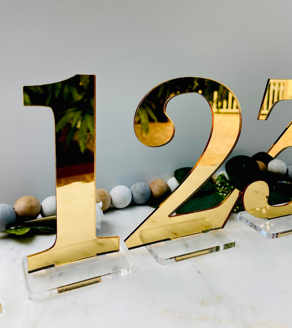 Luxe Table Numbers/Accents