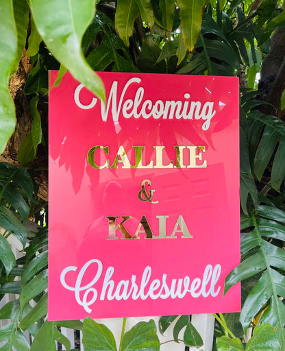 Rectangular/ Circle Wedding Event Signs