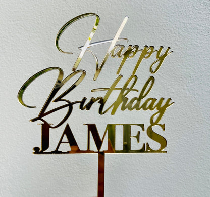 Custom Cake Topper (1 layer)