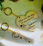 Couples Key Chain “You are the key to my heart”